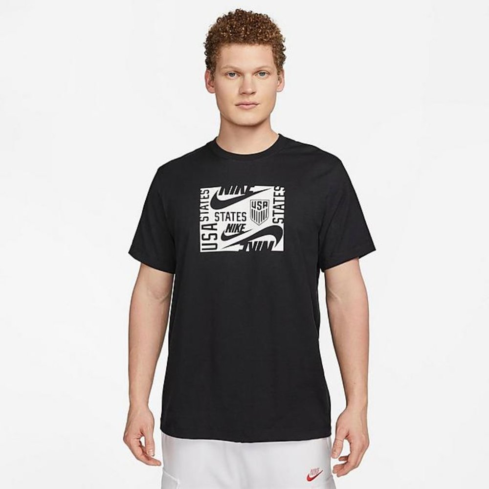 Nike Men's U.S. National Team 'Black' Graphic T-Shirt DX4182-010 size L - Picture 1 of 6